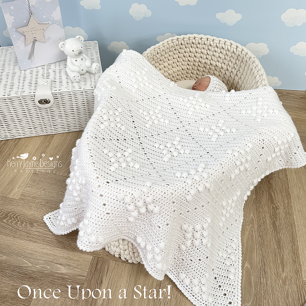 Once Upon a Star Crochet Blanket Pattern UK – Kerry Jayne Designs Ltd