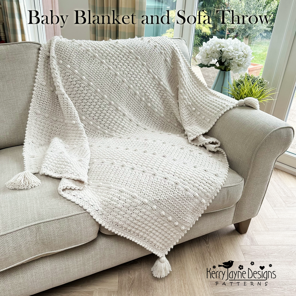 One Stitch at a Time Baby Blanket and Throw Crochet Pattern UK