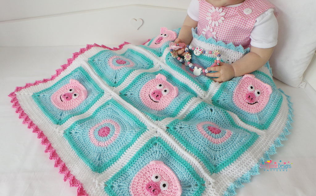 Piggy Blanket Pattern USA – Kerry Jayne Designs Ltd