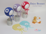 Daisy Bonnet crochet pattern