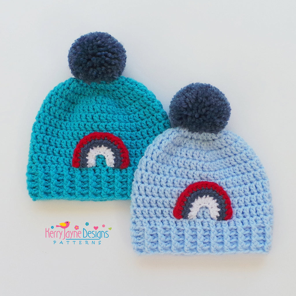 Pom Pom Crochet Helmet Hat Kids Knit Crochet Beanie Toddler Winter
