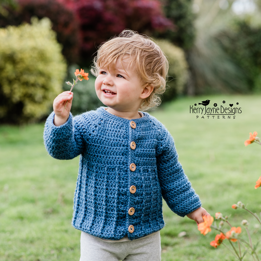 Little Ridge Cardie Crochet Pattern USA Kerry Jayne Designs Ltd