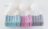 Ombre crochet hat pattern