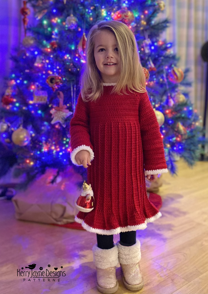 Santa Bell Dress Crochet Pattern UK