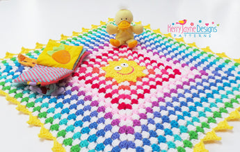 The Sunny Rainbow Blanket / Playmat... Free Pattern!!