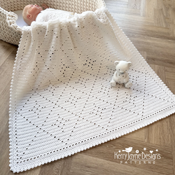 Filet stitch star blanket 