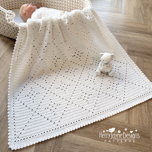 Filet stitch star blanket 