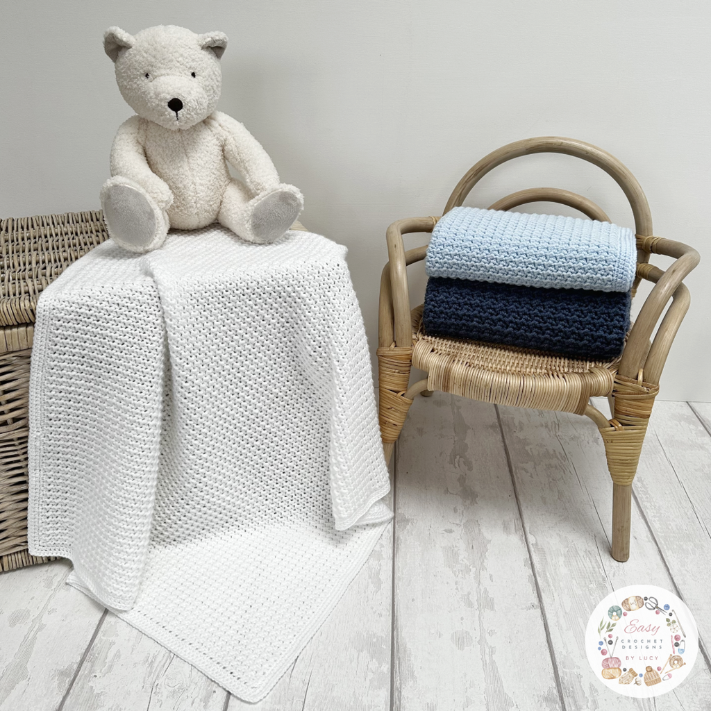 Baby Steps Blanket Crochet Pattern UK – Kerry Jayne Designs Ltd
