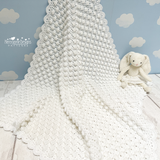 Bobble stitch blanket pattern