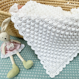 Baby blanket crochet pattern with bobbles