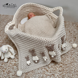 A bunny baby blanket 