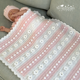 Daisy Blanket and Hat Crochet Pattern USA