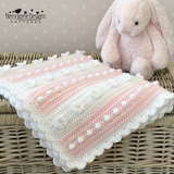 Bobble stitch blanket pattern
