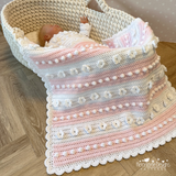 Daisy Blanket and Hat Crochet Pattern USA