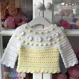 Flower sweater crochet pattern