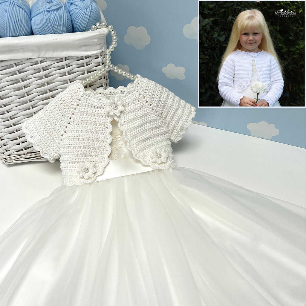 Lets Go Party Shrug Crochet Pattern UK Kerry Jayne Designs Ltd