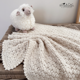 Basketweave baby Blanket crochet pattern 