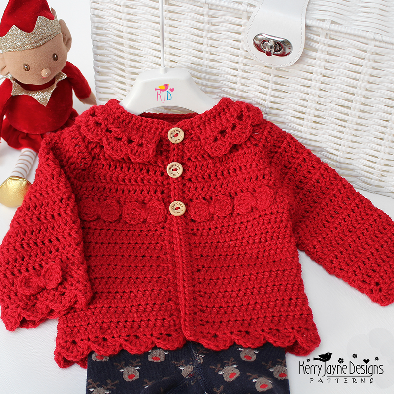 Tween Jayne Bow Embroidered Cardigan