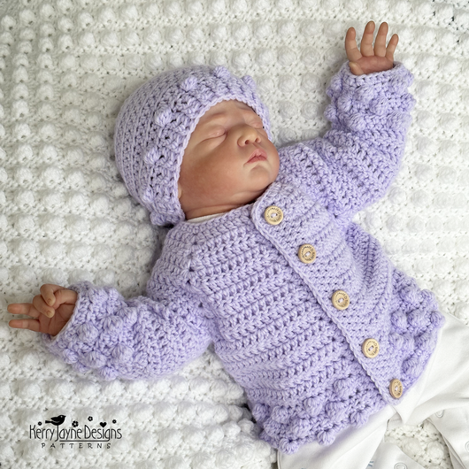 Nordic Bobble Hat Crochet Pattern USA Kerry Jayne Designs Ltd