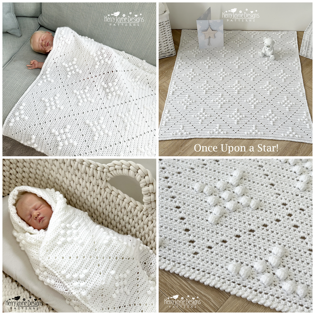 Once Upon a Star Crochet Blanket Pattern UK – Kerry Jayne Designs Ltd