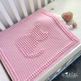 Baby Bobble blanket with cat on