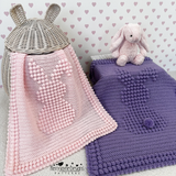 Bobble Blanket with Bunnies on