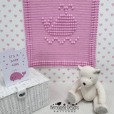 Pink whale blanket crochet pattern 