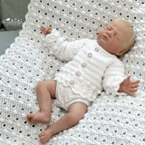 Peek-a-boo cardigan crochet pattern