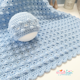 Bobble baby blanket and hat