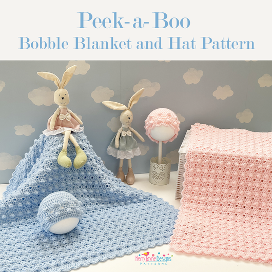 Peek-a-Boo Baby Blanket and Hat