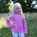 Pink girls cardigan pattern