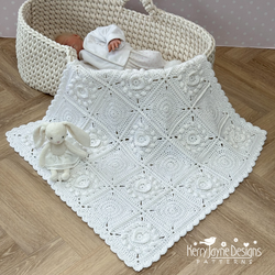 Heart baby blanket 