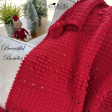 Snowflake baby blanket 