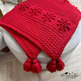 Snowflake crochet blanket pattern 