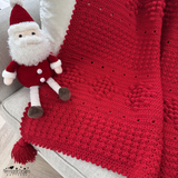 Snowflake crochet blanket 