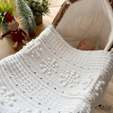 Snowflake baby crochet blanket 