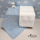 Snowflake Sampler Baby Blanket and Sofa Throw Crochet Pattern UK