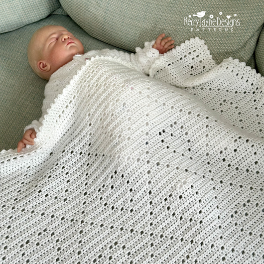 Sweetheart Blanket Crochet Pattern UK Kerry Jayne Designs Ltd