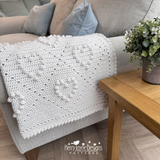 Sweetheart Bobble Blanket Crochet Pattern USA