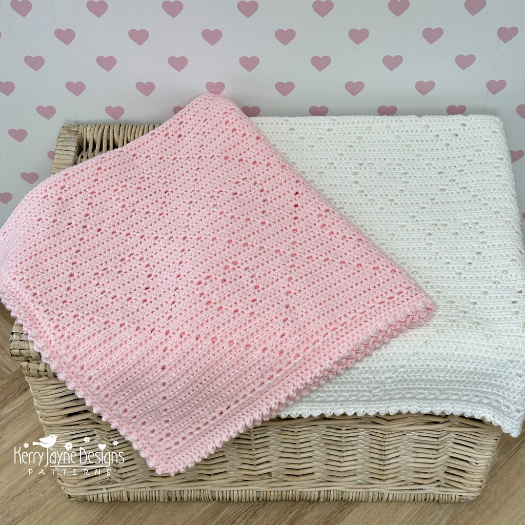 Sweetheart Blanket Crochet Pattern UK Kerry Jayne Designs Ltd