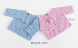 Unisex baby cardigan crochet pattern