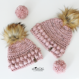 Bobble stitch hat crochet pattern