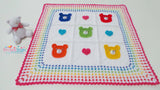 Bear crochet blanket pattern