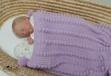 Lilac baby blanket