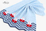 Crochet boat blanket