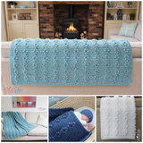 Bobble Twist Blanket and Throw Crochet Pattern UK
