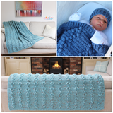 Bobble Twist Blanket and Throw pattern