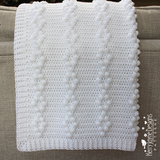 White baby bobble blanket pattern