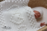 Hearts baby blanket