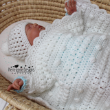 Crocheted Blanket on baby